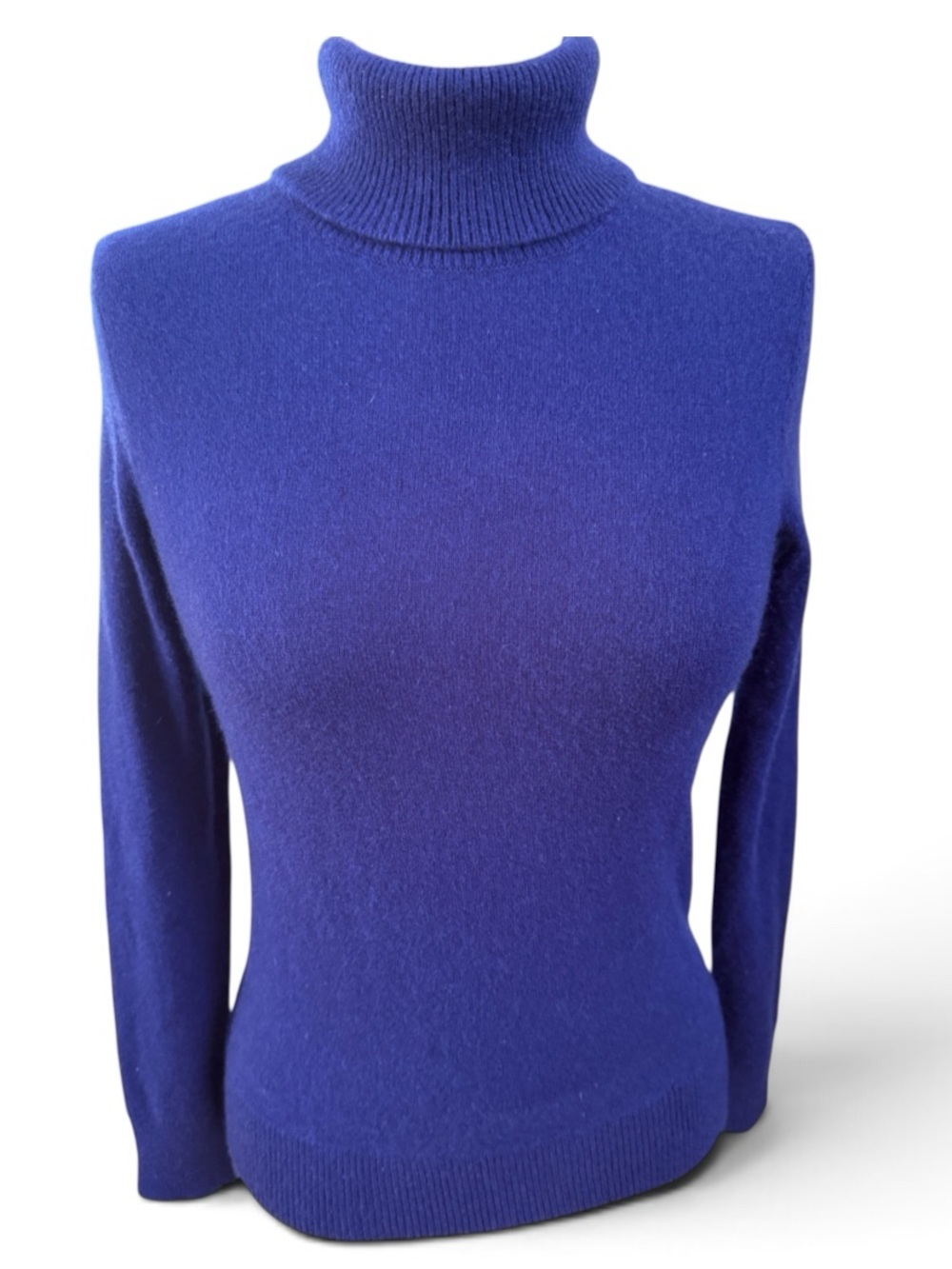 Lands' End Deep Purple 💯% CASHMERE Women's Turtleneck Sweater